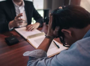 client-disucssing-with-his-client-about-the-violent-crime-orange-county